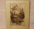 Deer, Cabin, and Mountain