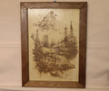 Deer, Cabin, and Mountain